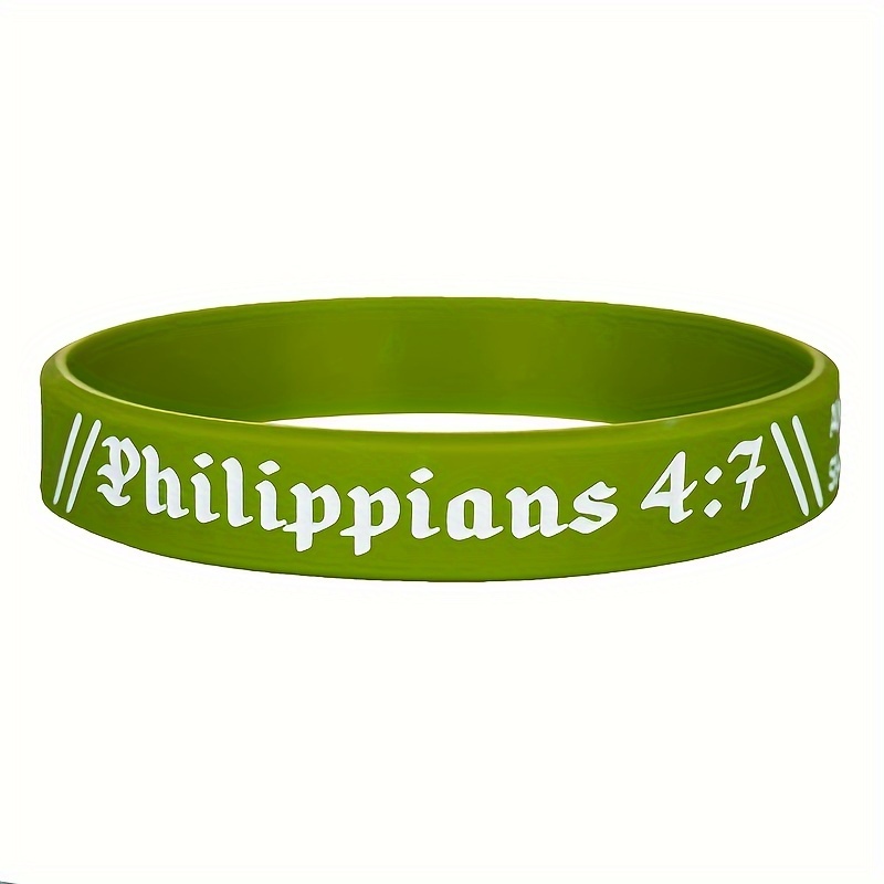 3pcs English Letter Sports Silicone Bracelets